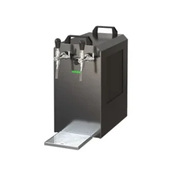 Komplett set - Öltapp - STREAM 80 ölkassett, flödeskylare 2-linjers torrkylare, KEG:Type D, KEG 2:KeyKeg