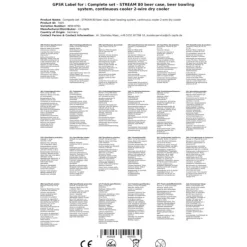 Ölkranar-Komplett set - Öltapp - STREAM 80 ölkassett, flödeskylare 2-linjers torrkylare, KEG:NC Adapter, KEG 2:NC Adapter