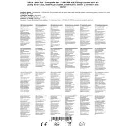 Ölkranar-Komplett set - Öltapp STREAM 80K med luftpump, ölväska, genomströmningskylare, 2-linjers torrkylare, KEG 2:Type M, KEG:NC Adapter