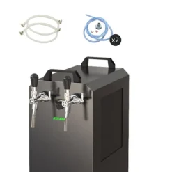 Komplett set - Öltapp STREAM 80K med luftpump, ölväska, genomströmningskylare, 2-linjers torrkylare, KEG 2:NC Adapter, KEG:KeyKeg