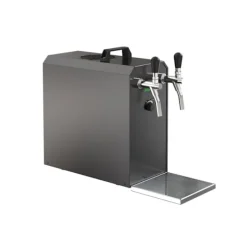 Komplett set - Öltapp STREAM 50K med luftpump ölkorg, flödeskylare 2-ledare torrkylare, upp till 55 liter/h - BLACK EDITION, KEG:utan, KEG 2:Type M