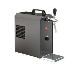 Ölkranar-Komplett uppsättning - Öltapp JET 30 en linje torr kylare, 35 liter/h -Bierkoffer inkl. ölglas ISAR 0,3 liter 6 st., KEG:Type G