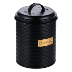 Källsorteringskärl-Kompostbehållare, 21,5x14 cm, Svart