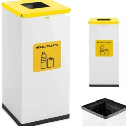 Korgbehållare för sortering av sopsorteringsavfall 60 l - metallplast