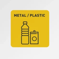 Korgbehållare för sortering av sopsorteringsavfall 60 l - metallplast