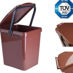 Korgbehållare för sortering och sortering av BIO-avfall URBA 21L - brun