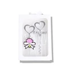 Korkskruvar-Korkskruv - Hjärta - Stål - 2 delar - Vit