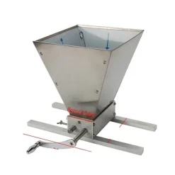 Kornmaltkvarn, hög kapacitetstratt, justerbara valsar,Silver