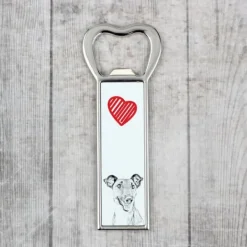 Drinkshakers & Drinkverktyg-Korthårig foxterrier - flasköppnare med en hund, personlig kylöppnare, unik present till en man från Art-Dog