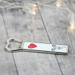 Drinkshakers & Drinkverktyg-Korthårig foxterrier - flasköppnare med en hund, personlig kylöppnare, unik present till en man från Art-Dog