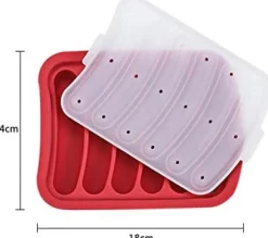 Korvform i silikon, gör-det-själv varmkorv, handgjord skinkkorv för att göra barnmat eller kylda varmkorvar