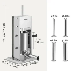 Korvstoppare, Vertikal Design, Flera Fyllningsrör, 3L