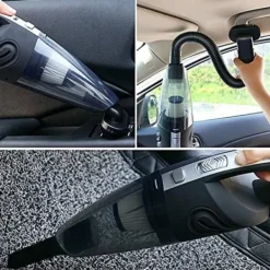 Kraftfull sladdlös handdammsugare, 30000 rpm 120W bildammsugare med USB-snabbladdning, 30 minuters arbetstid för våt och torr användning, bärbar hand | CDON