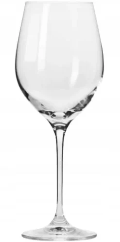 Glas-Krosno 6x430ml glas för VIT RÖTT VIN KRISTALLINT GLAS NICE