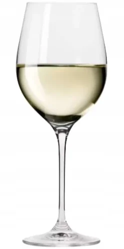 Glas-Krosno 6x430ml glas för VIT RÖTT VIN KRISTALLINT GLAS NICE