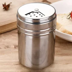 Salt- & Pepparströare-Kryddburkar i rostfritt stål 410 Uniform dispensering av rostfritt stål med förtjockad botten kryddburkar för salt och socker krydda Stora