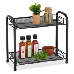 Köksorganiserare-Kryddhylla, Metall, 33x27x17 cm
