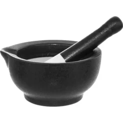 Mortlar & Mortelstötar-Kryddmortel i svart porslin