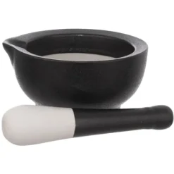 Mortlar & Mortelstötar-Kryddmortel i svart porslin