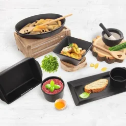 Mortlar & Mortelstötar-Kryddmortel i svart porslin