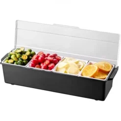 Kryddserver, 4-facks kyld garneringsbricka, 503x165x117 mm, Förvaring