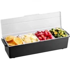 Kryddserver, 4-facks kyld garneringsbricka, 503x165x117 mm, Förvaring