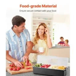 Kryddserver, 4-facks kyld garneringsbricka, 503x165x117 mm, Förvaring