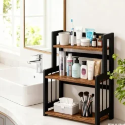 Köksorganiserare-Kryddställ - Bambu - 3-vånings - Organizer - Matsal eller kontor