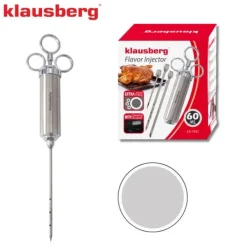 Köttbetsspruta 60ml stål KLAUSBERG KB-7842