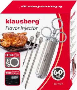Köttbetsspruta 60ml stål KLAUSBERG KB-7842