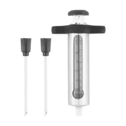 Mustang Köttinjektor i rostfritt stål med två nålar för marinad och smaksättning