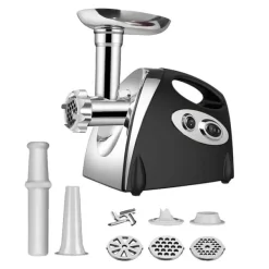 Köttkvarn, Hög Effekt, Rostfritt Stål Konstruktion,EU-a, Svart