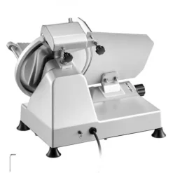 Köttskärare, 10 tum elektrisk deliskärare 48x40x41 cm, justerbar tjocklek, metall