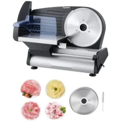 Köttskärare 180W, 7,5-tums Elektrisk Deli Mat Skivare, För Kött, Bröd, Ost