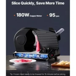 Köttskärare, 39x26x28 cm, Justerbar tjocklek, Rostfritt stål