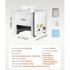 Köttskärmaskin, 36x34.5x41.8 cm, Rostfritt stål