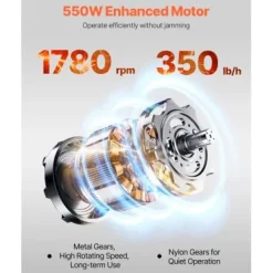 Köttskärmaskin, 36x34.5x41.8 cm, Rostfritt stål