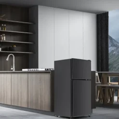 Kombinerad Kyl- & Frys-Kyl-Frys Kombi, 86.8 cm, 60L kyl, 22L frys, 102 kWh/år, Svart, Energieklass E