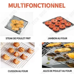 Avsvalningsgaller-Kylgaller - Inox - 38x38cm - 4-pack - Värmeresistent - Mångsidig