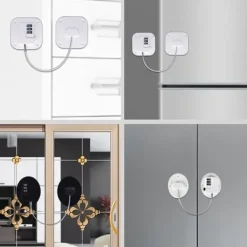 Kylskåp-Kylskåp Fönster Barn Säkerhet Lösenord Lås Lådor Skåp Dörr