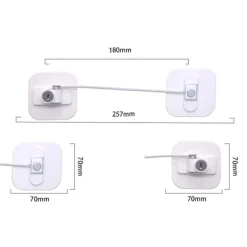 Kylskåp-Kylskåp Fönster Barn Säkerhet Lösenord Lås Lådor Skåp Dörr