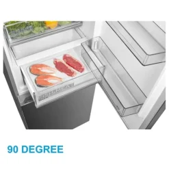 Kylskåp med frys Midea 338L Steel MERB345MGC02