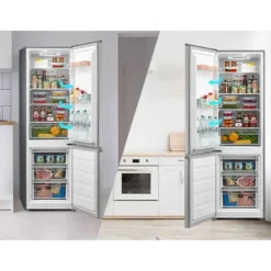 Kylskåp med frys Midea 270L Steel MDRB380FGE02A