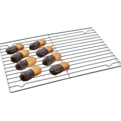 Avsvalningsgaller-Kylställ för kakor, kakor, pepparkakor 36x25 cm