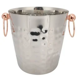 Ishink & Kylare-3L bärbar ishink i rostfritt stål med champagnefat och handtag för hemmabruk i baren