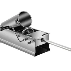 Jerkyspruta-3L Chorizo-vullare av rostfritt stål, horisontell, manuell korvfyllare, Chorizo-hotdogs, grillkorv, lämplig för både hushåll och kommersiell