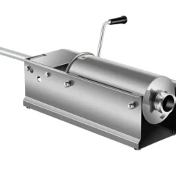 Jerkyspruta-3L Chorizo-vullare av rostfritt stål, horisontell, manuell korvfyllare, Chorizo-hotdogs, grillkorv, lämplig för både hushåll och kommersiell