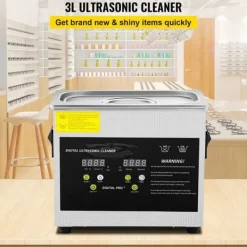 3L digital ultraljudsrenare, uppvärmning, timer, rengöring av smycken och glas