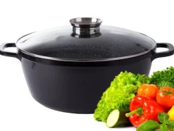 13L Gryta med lock – Non stick beläggning – Induktionshäll