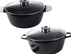 13L Gryta med lock – Non stick beläggning – Induktionshäll
